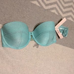 NWT | Victoria’s Secret Swim | Bandeau | Swimsuit Top w/ Halter Straps | 32DD